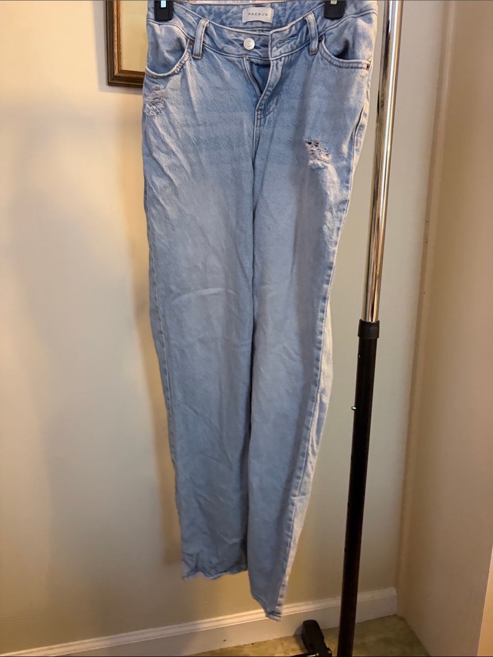 PacSun Light Wash High-Rise Straight Jeans